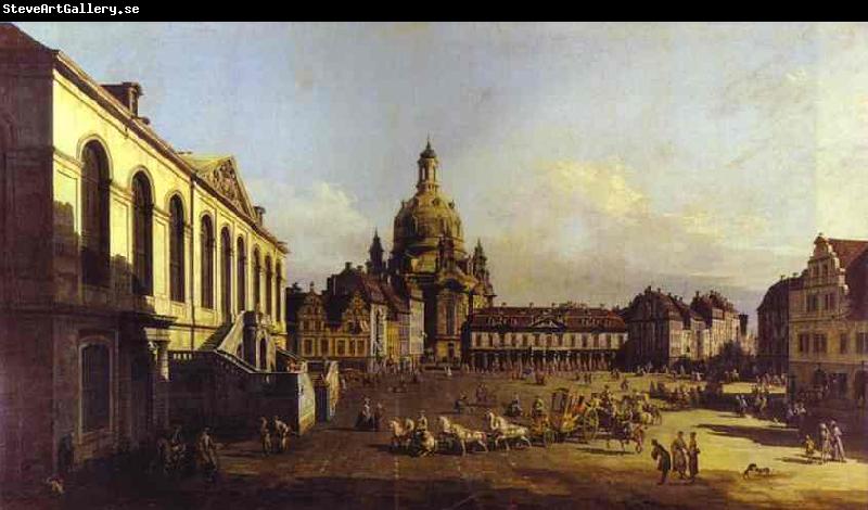 Bernardo Bellotto The New Market Square in Dresden.